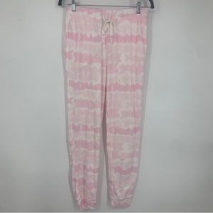Kikit Womens Medium Drawstring Jogger Lounge Pajama Pants Pink Soft Comfort Warm